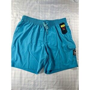RedSand Men's Blue Cargo Swim Trunk Board Shorts - Size Large (NWT)